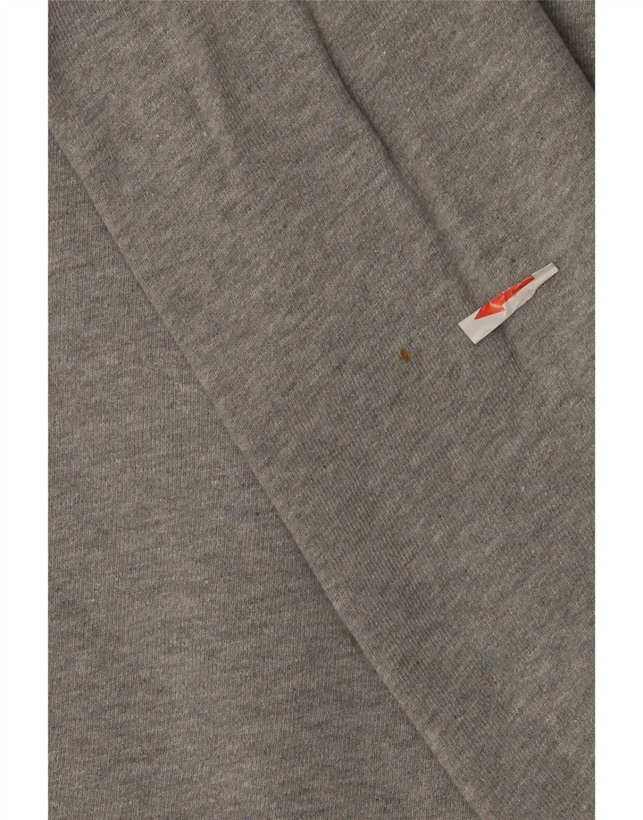 Felpa Adidas da uomo maglione grande in cotone chiazzato grigio