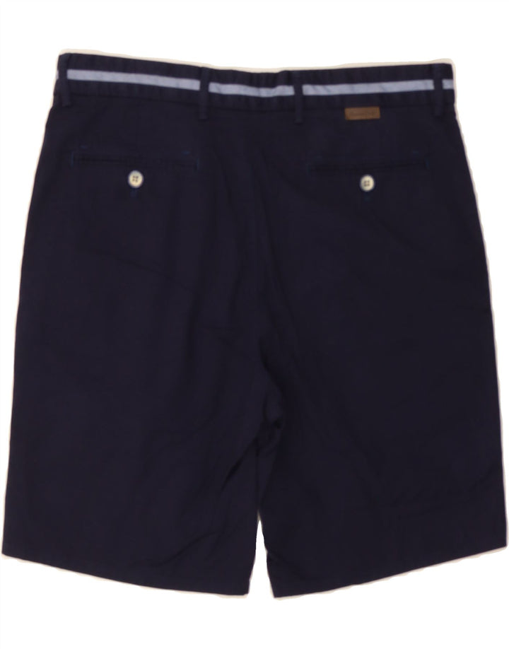 MASSIMO DUTTI Mens Chino Shorts EU 38 Small W30  Navy Blue Cotton Vintage Massimo Dutti and Second-Hand Massimo Dutti from Messina Hembry 