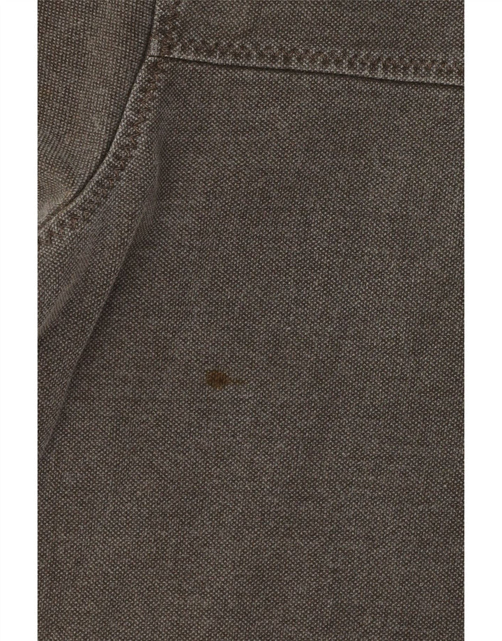 Felpa da uomo con collo con zip Fat Face, maglione grande, cotone grigio