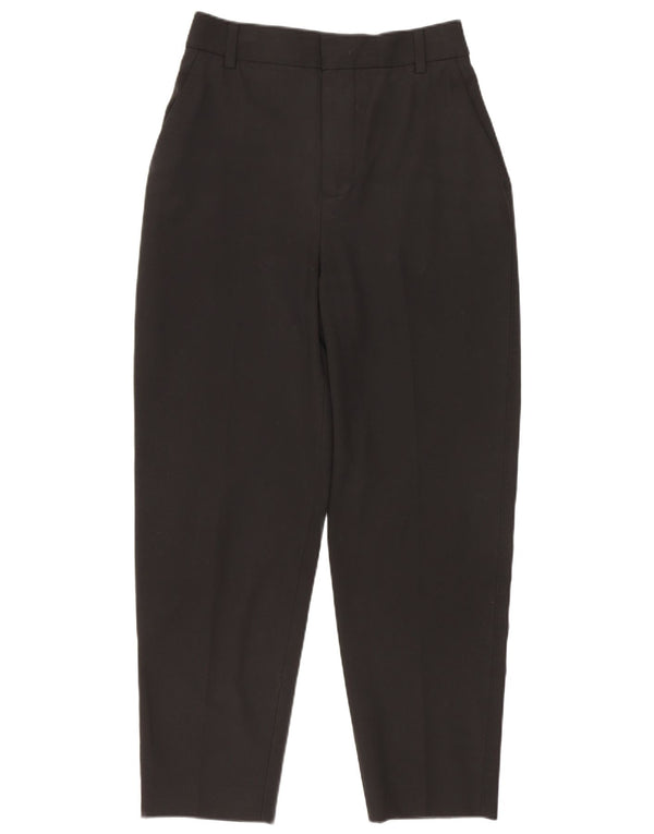 Pantaloni da abito affusolati a vita alta da donna Zara EU 32 2XS W22 L24 Nero