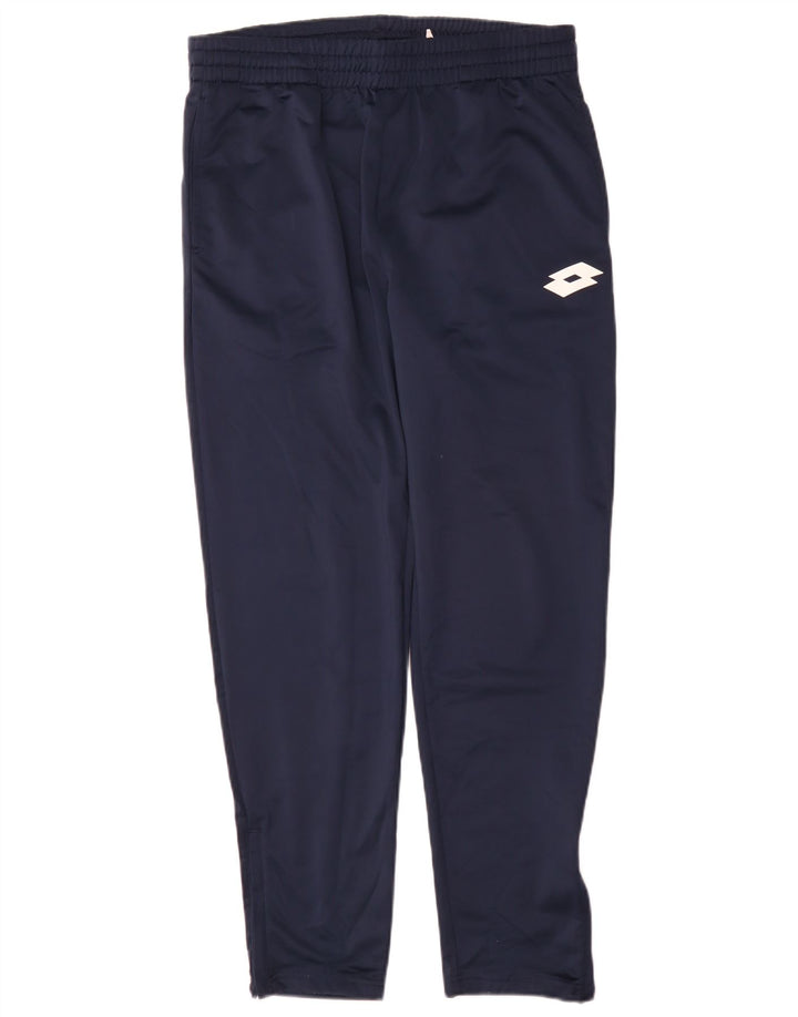 Pantaloni da tuta da uomo Lotto Medio in poliestere blu navy