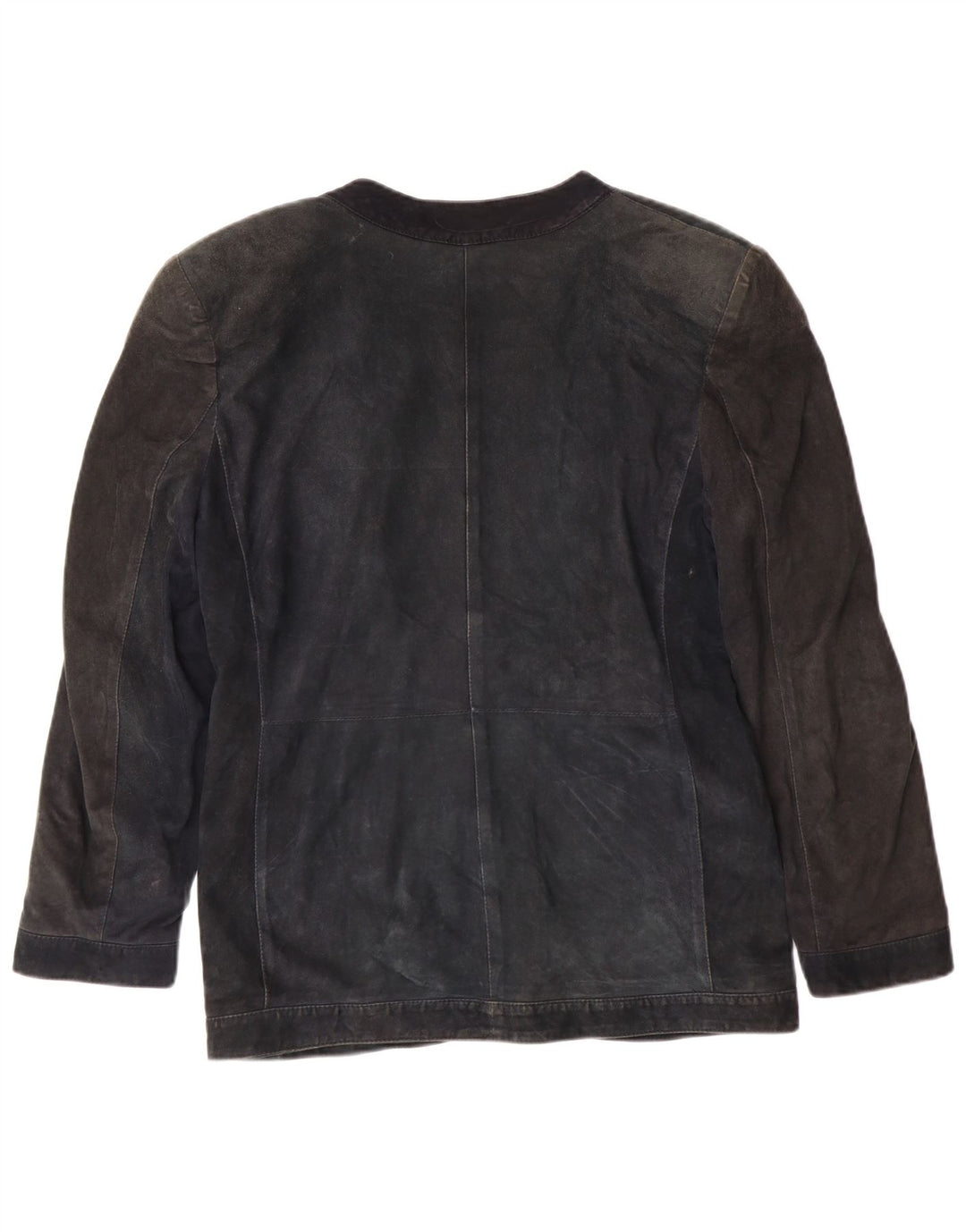 Giacca in pelle scamosciata da donna Nazareno Gabrielli IT 44 Medio Blu Navy