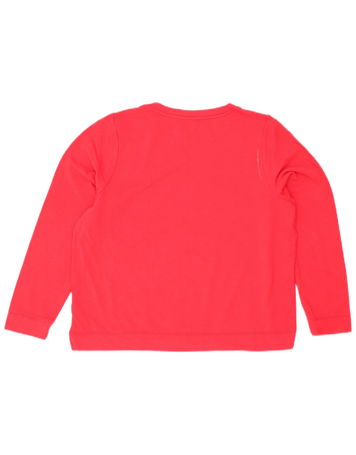 Felpa grafica da donna Oasis UK 16 Large Red Viscosa
