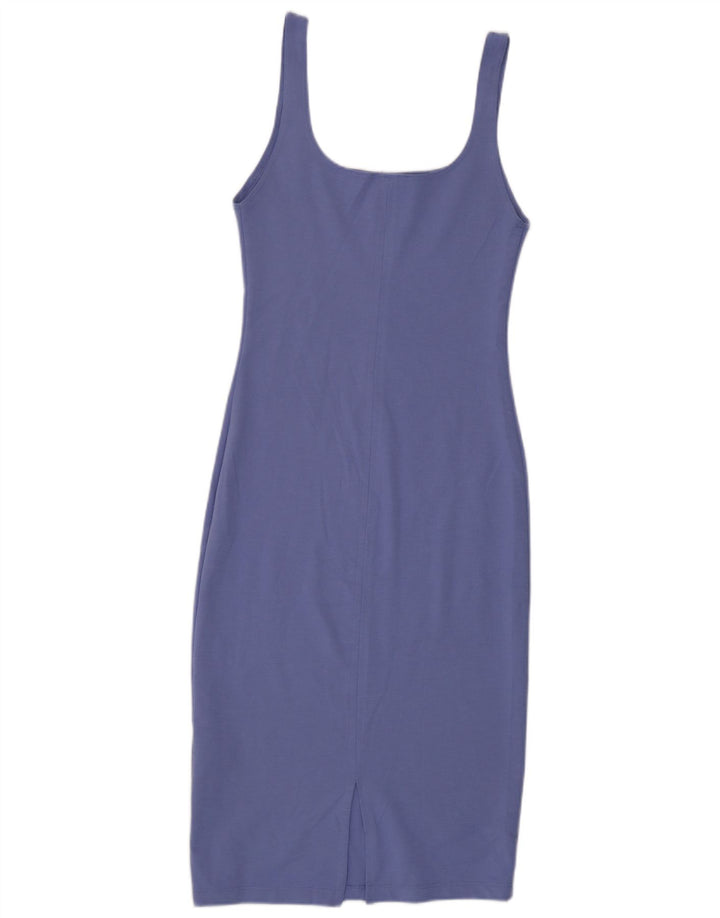 Abito aderente senza maniche da donna Zara UK 12 Poliestere viola medio