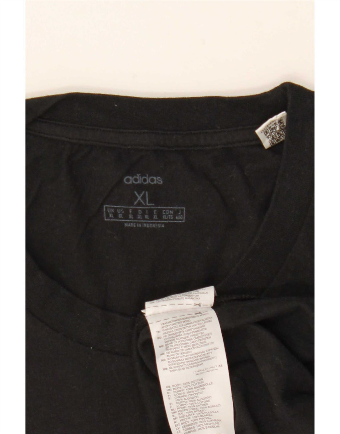 T-shirt da uomo Adidas Top XL in cotone nero