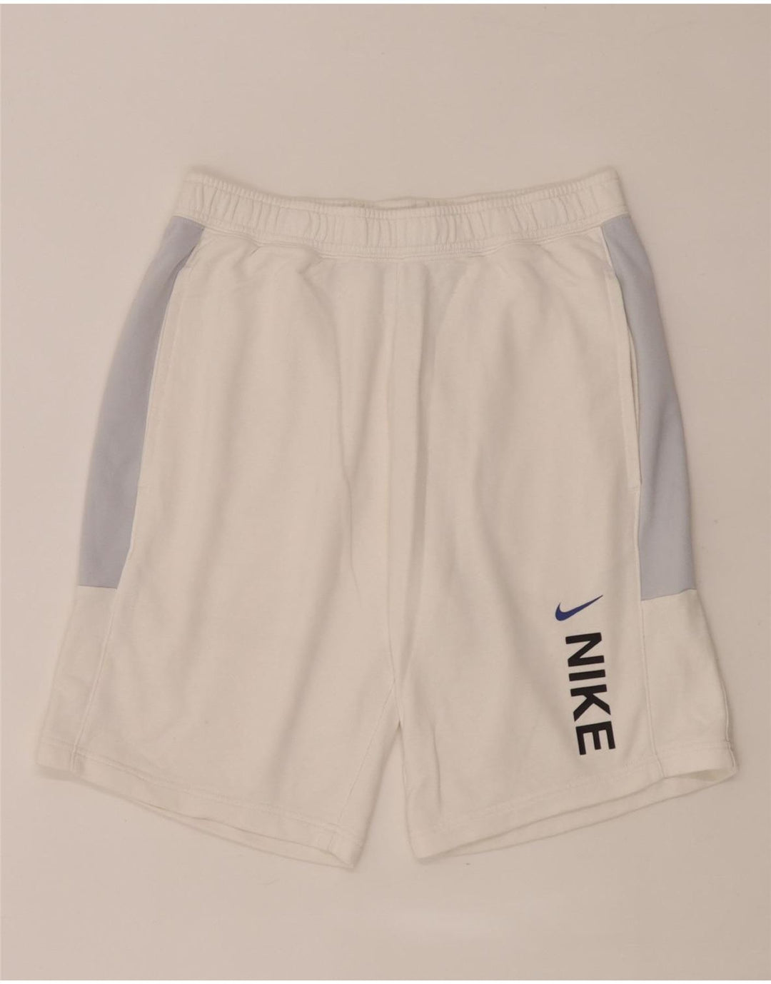 Pantaloncini sportivi Nike da uomo con grafica grafica, cotone color block bianco medio