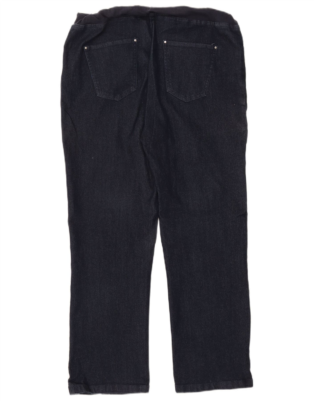 COTTON TRADERS Jeans dritti da donna UK 14 Medio W30 L27 Cotone blu navy