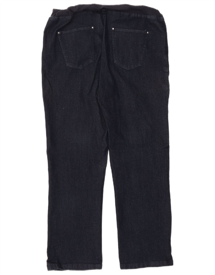 COTTON TRADERS Jeans dritti da donna UK 14 Medio W30 L27 Cotone blu navy