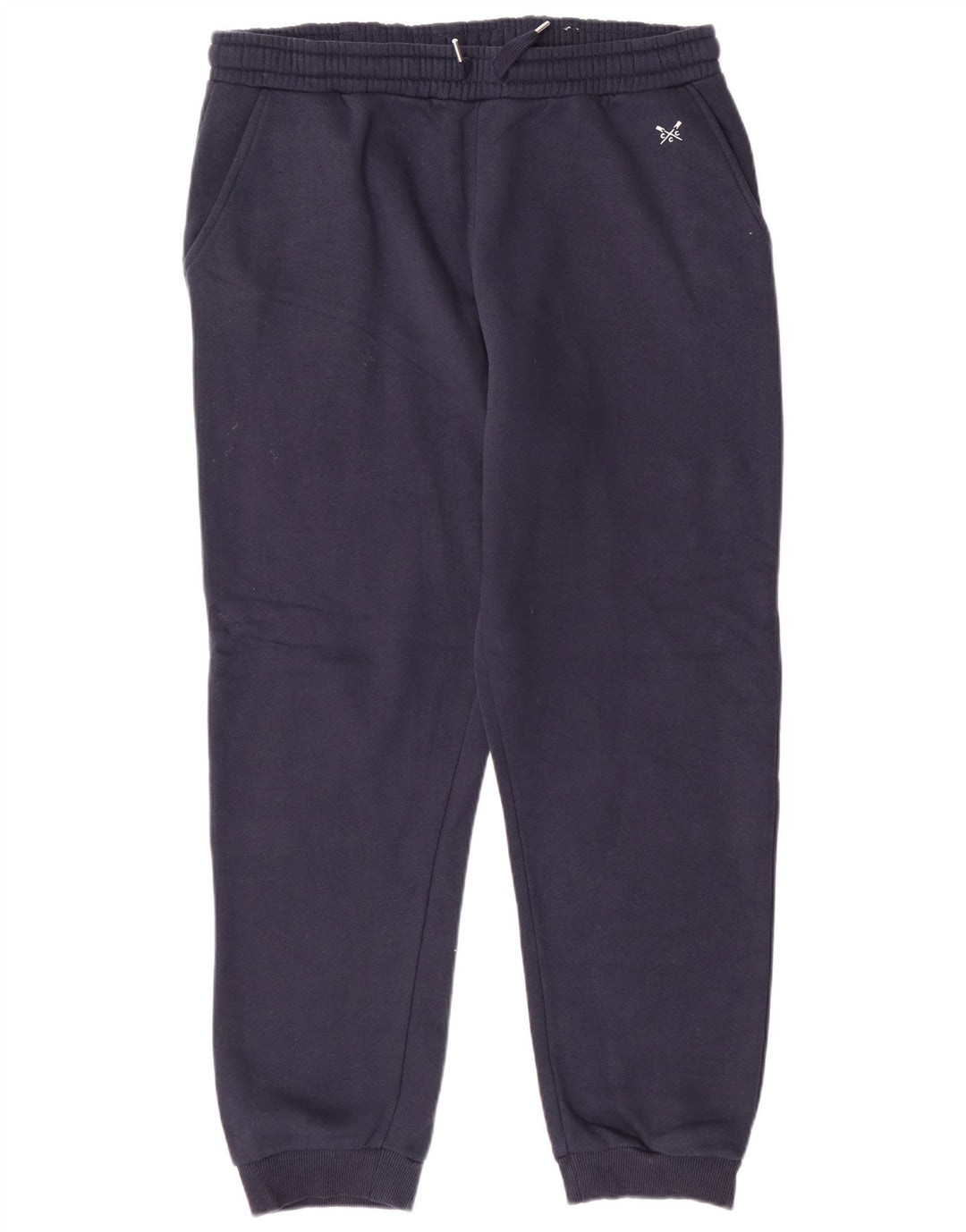CREW CLOTHING Pantaloni da tuta da donna Joggers UK 14 Large Blu Navy