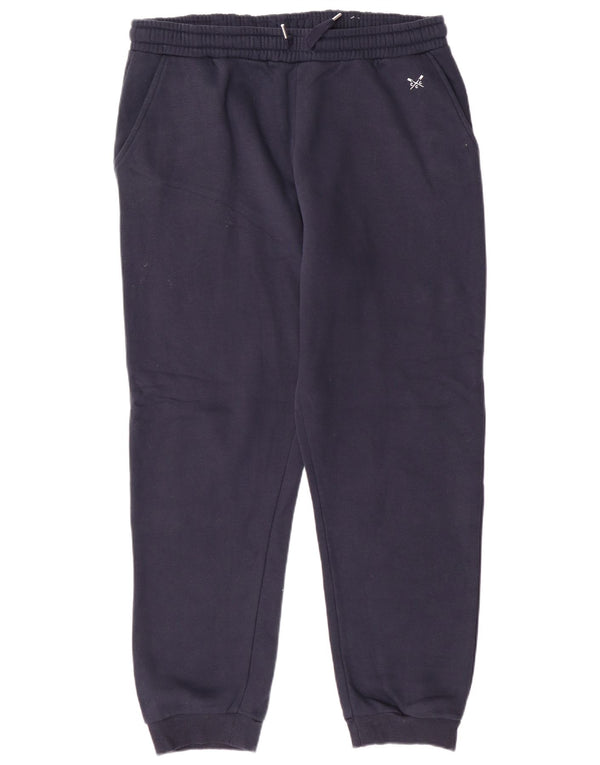 CREW CLOTHING Pantaloni da tuta da donna Joggers UK 14 Large Blu Navy