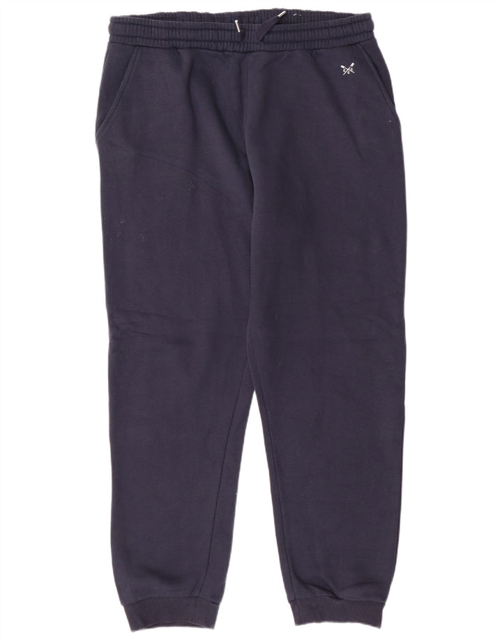 CREW CLOTHING Pantaloni da tuta da donna Joggers UK 14 Large Blu Navy
