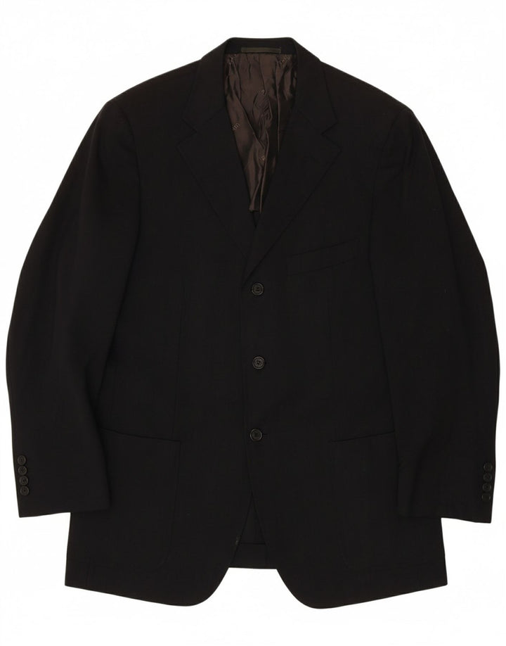 FENDI Mens 3 Button Blazer Jacket IT 54 2XL Navy Blue