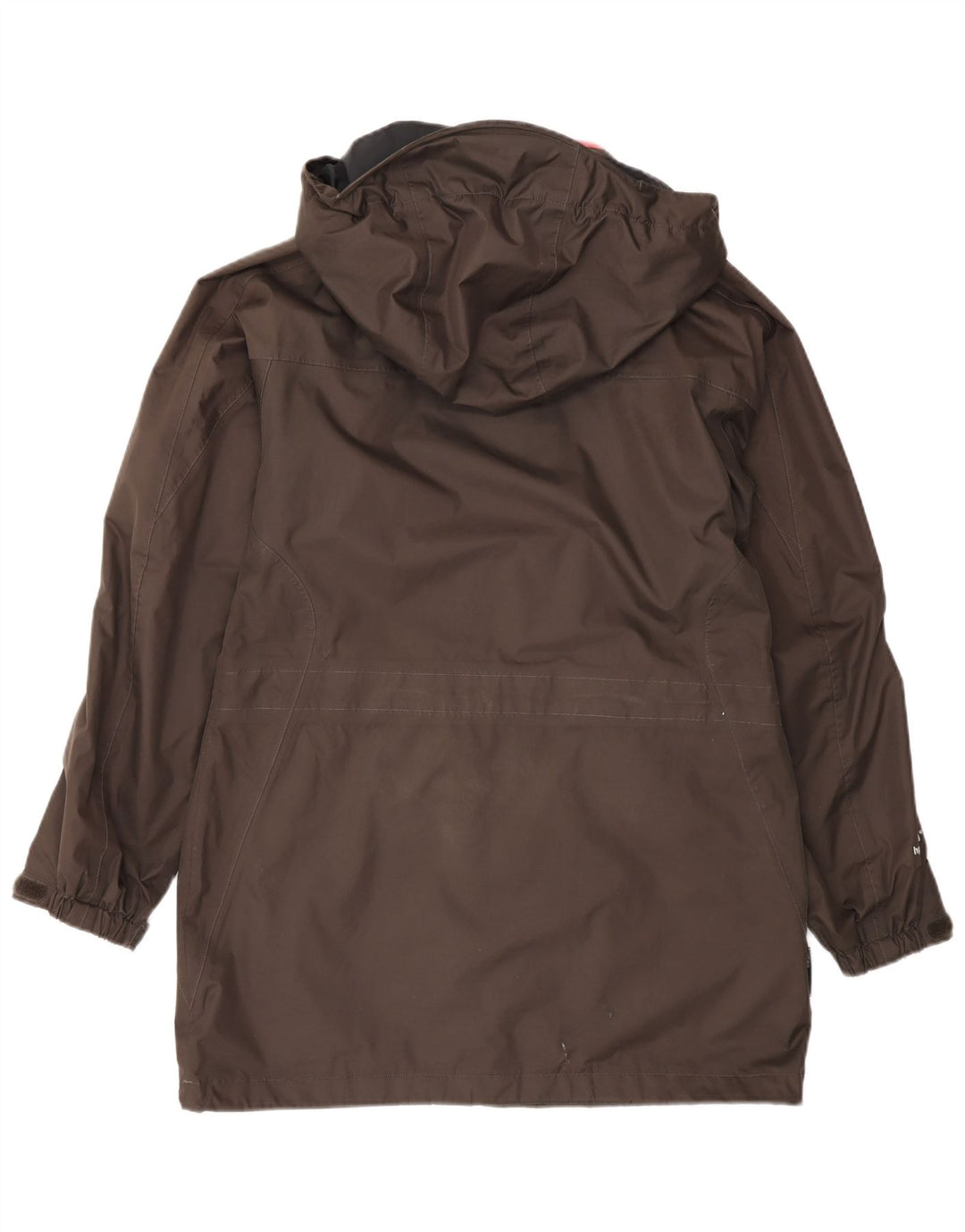 Giacca antipioggia oversize con cappuccio da donna Sprayway UK 8 piccola poliestere marrone
