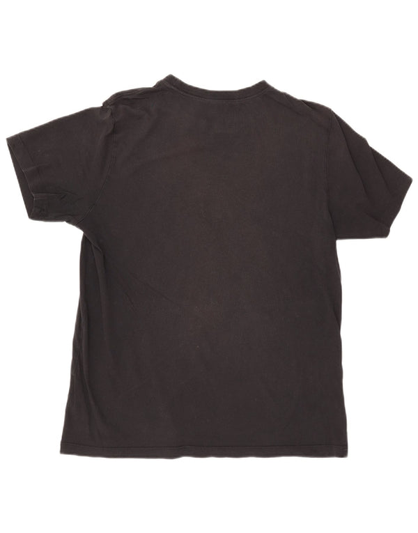 T-shirt grafica da donna NIKE Top UK 14 cotone nero medio