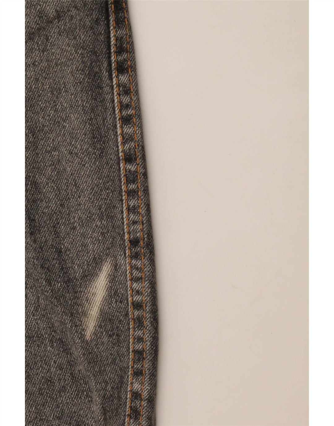 Jeans affusolati a vita alta da donna vintage IT 46 Large W28 L29 Cotone grigio