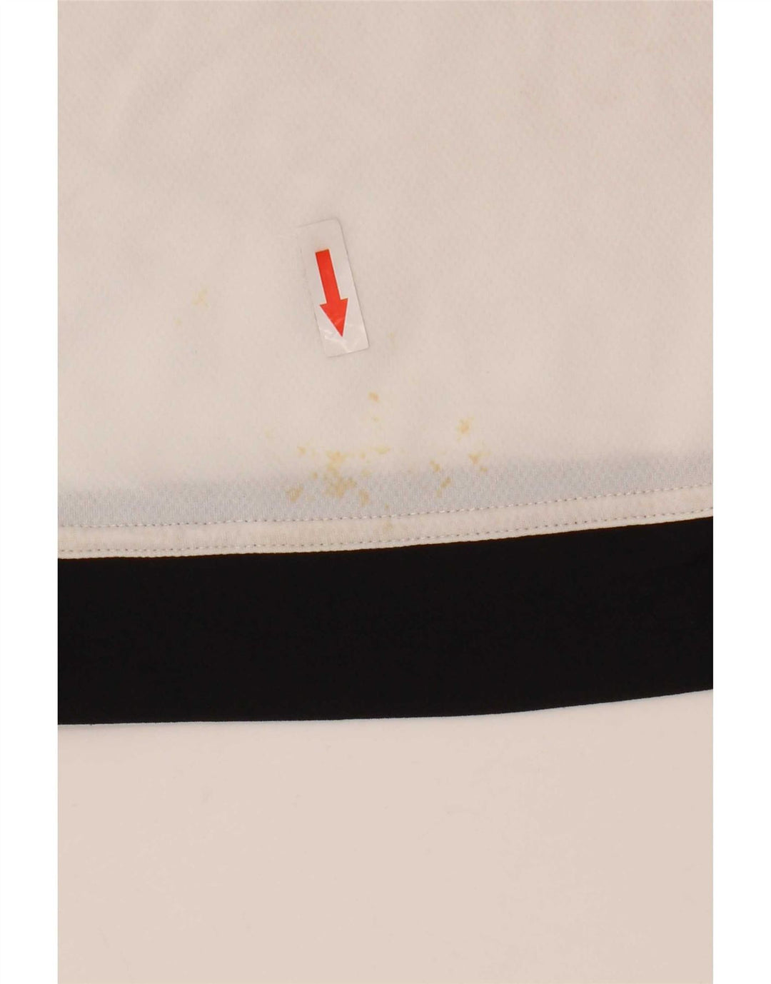 T-shirt Adidas Climalite da uomo Top in poliestere color block bianco medio