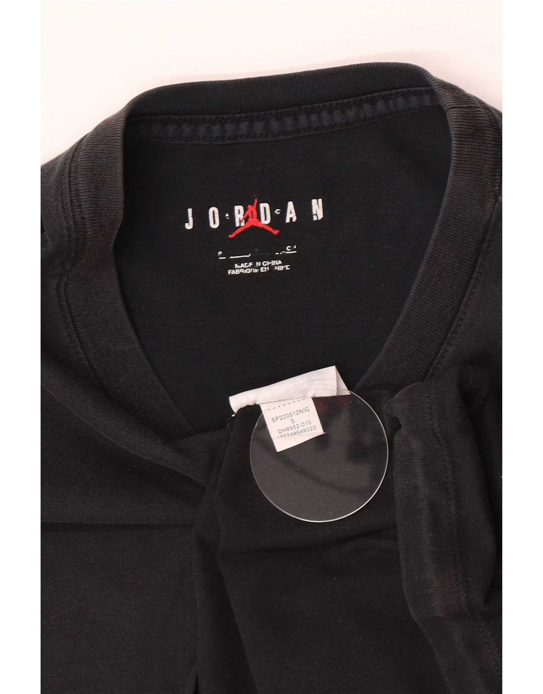 T-shirt grafica da uomo Jordan Top piccola in cotone nero