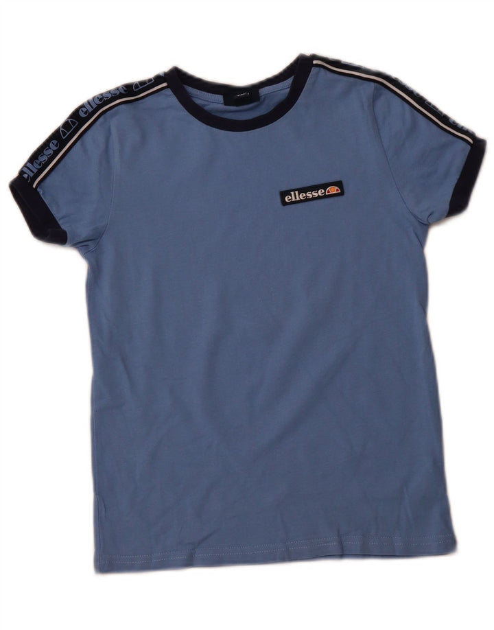 ELLESSE T-shirt grafica per ragazzi 8-9 anni in cotone blu