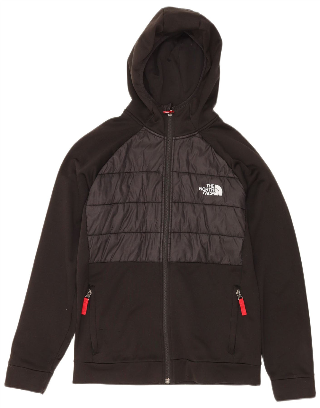 Felpa con cappuccio e zip per ragazzi THE NORTH FACE 14-15 anni XL Black Colourblock