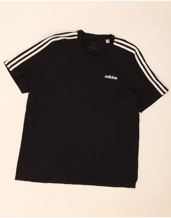 T-shirt da uomo Adidas Top XL in cotone nero