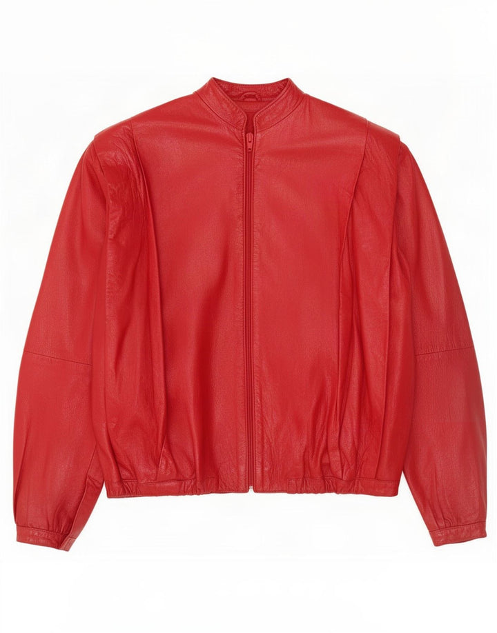 Giacca in pelle da donna Beged-Or UK 16 grande rossa