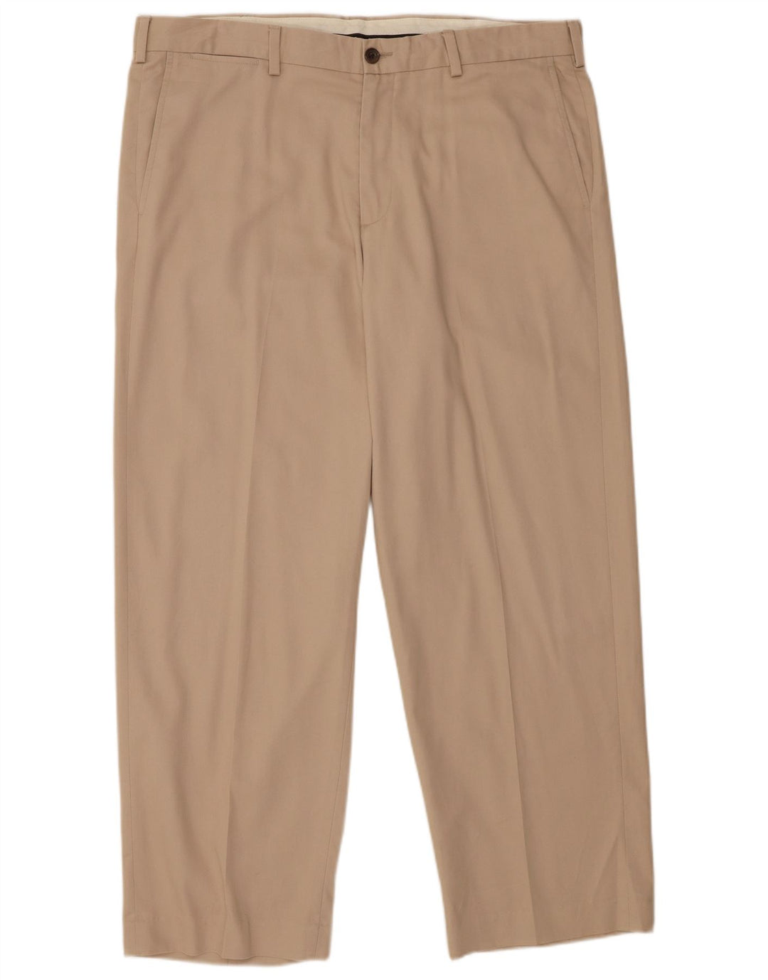 EDDIE BAUER Pantaloni chino dritti da uomo W38 L30 Cotone beige