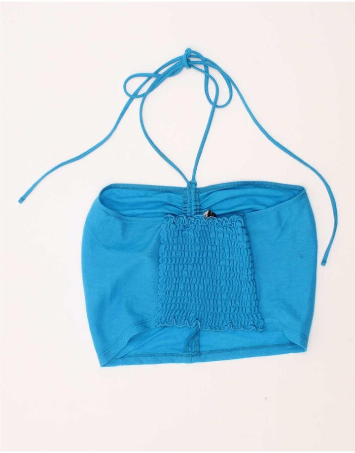 Top alla caviglia da donna Zara in viscosa blu medio