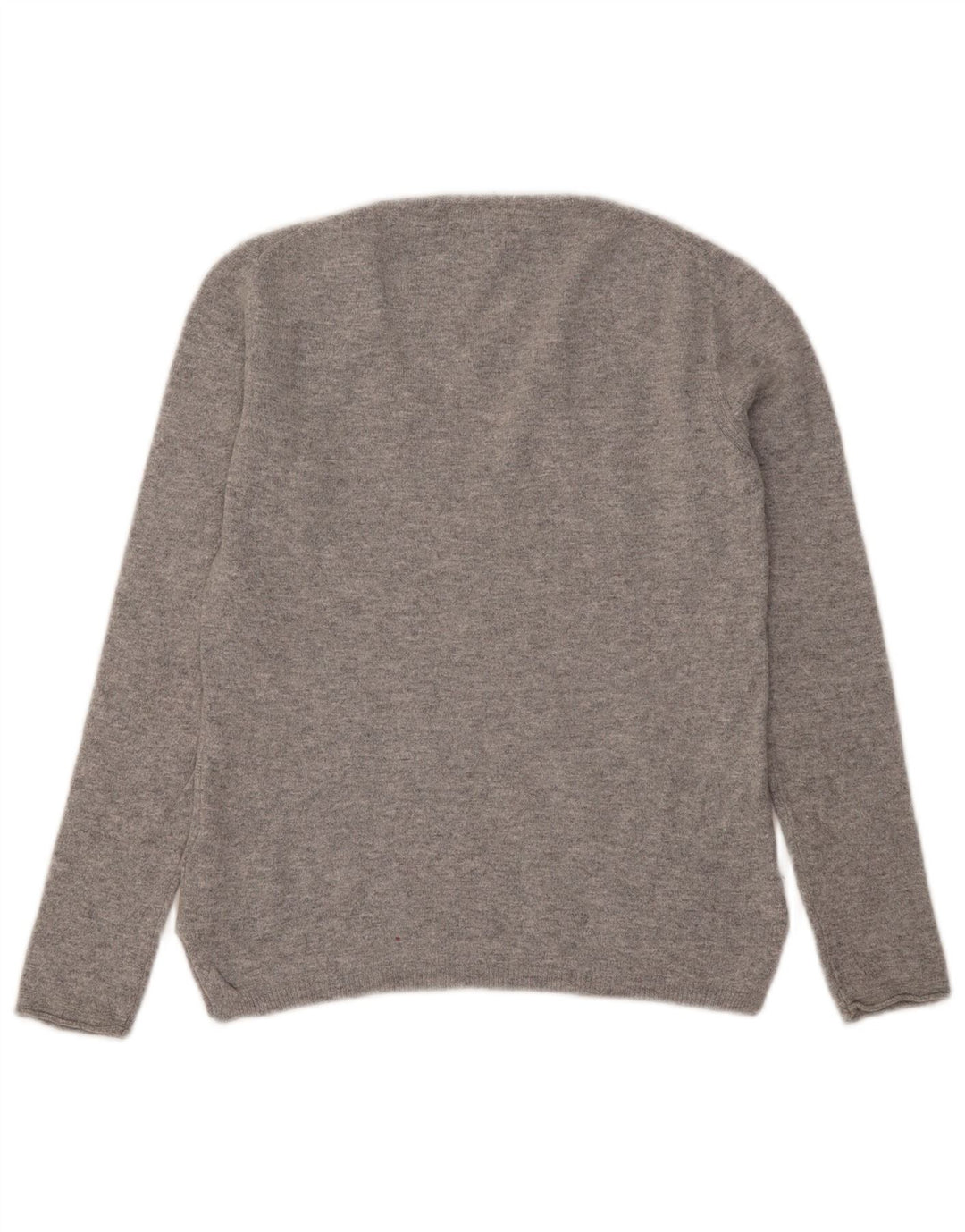 MASSIMO DUTTI Maglione da donna con scollo a V UK 10 Piccolo grigio screziato