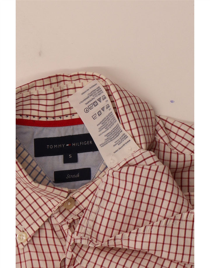 Camicia da uomo Tommy Hilfiger in cotone a quadri rossi piccoli