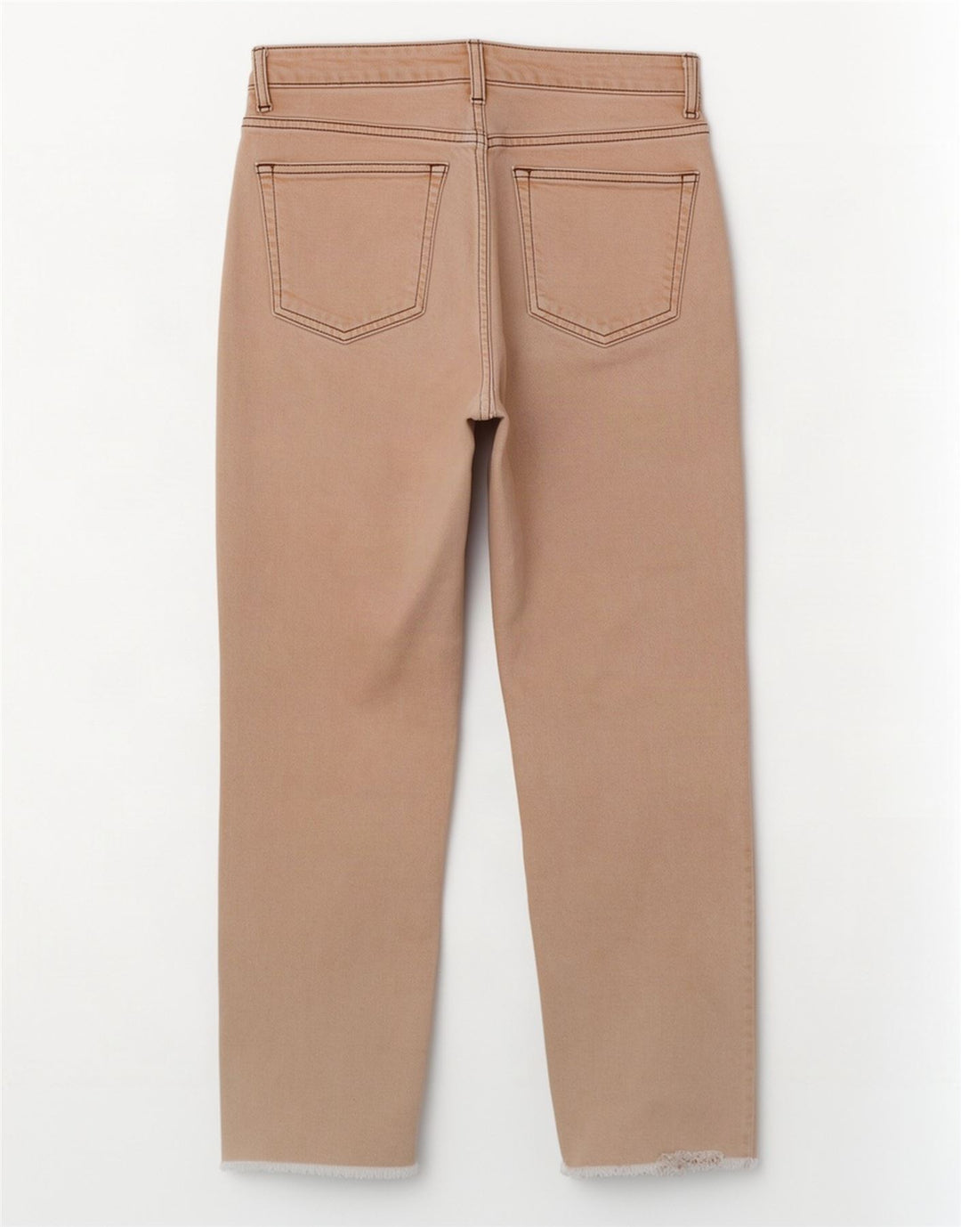 Jeans corti da donna Topshop W26 L25 cotone beige