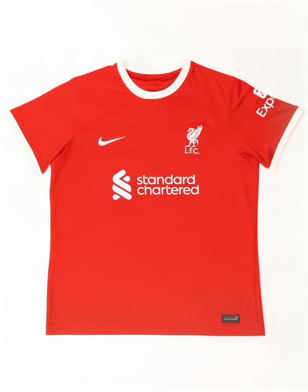 T-shirt grafica Nike Liverpool da uomo, vestibilità slim, colore rosso medio