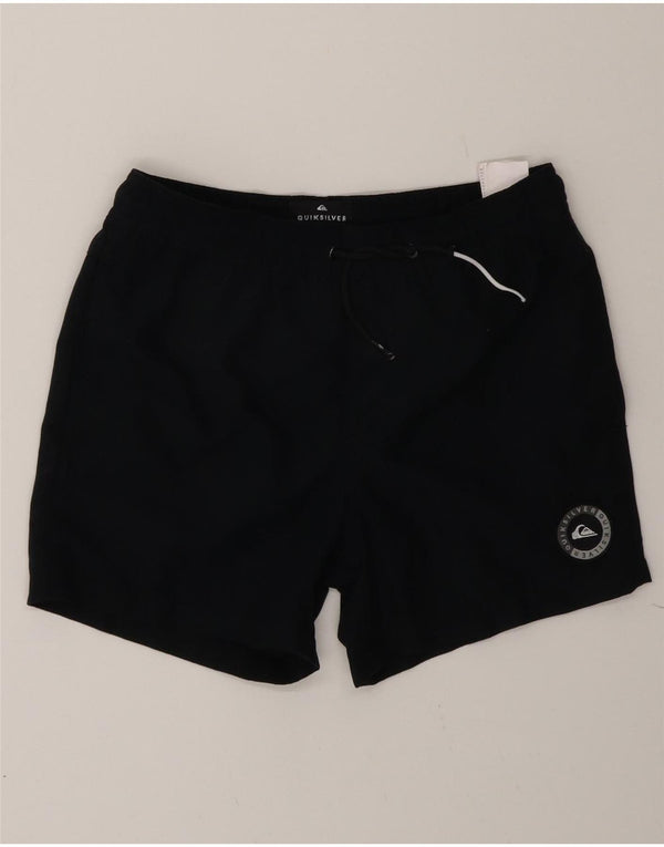 Pantaloncini da bagno Quiksilver per ragazzi 11-12 anni medio poliestere nero