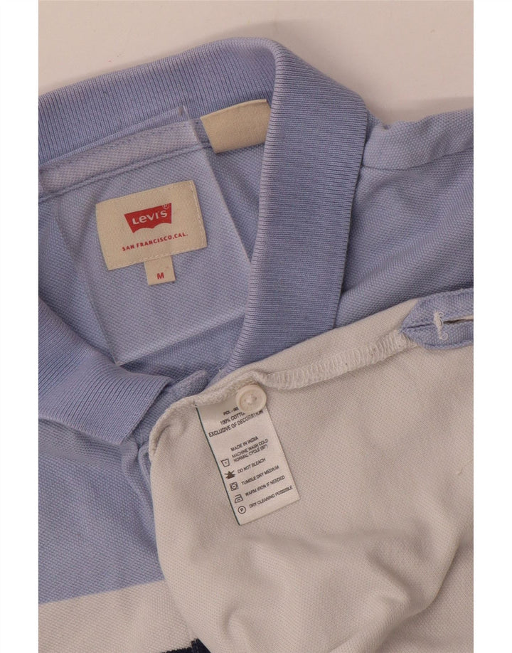 Polo LEVI'S da uomo in cotone color block bianco medio