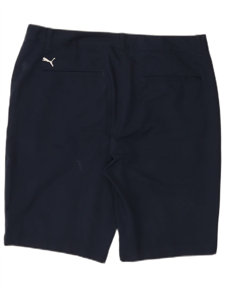 Pantaloncini chino da uomo Puma W34 Large blu navy in poliestere