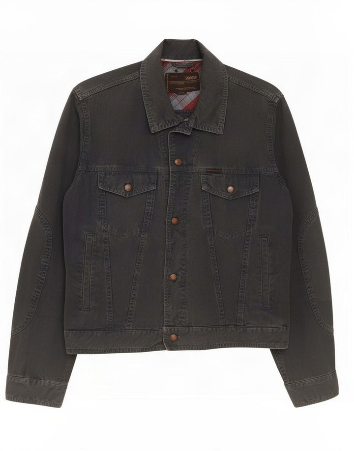 Giacca di jeans da uomo Marlboro Classics UK 40 grande cotone grigio