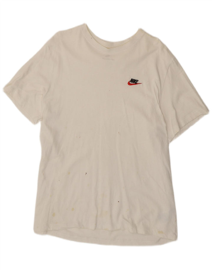 T-shirt da uomo Nike Top XL in cotone bianco