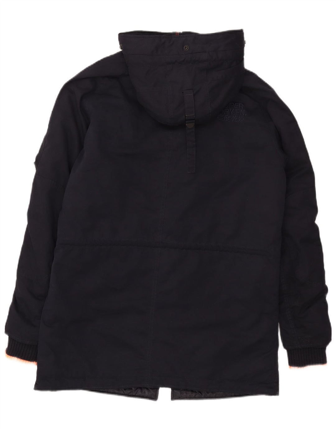 Giacca parka da uomo con cappuccio Superdry UK 38 medio blu navy poliestere