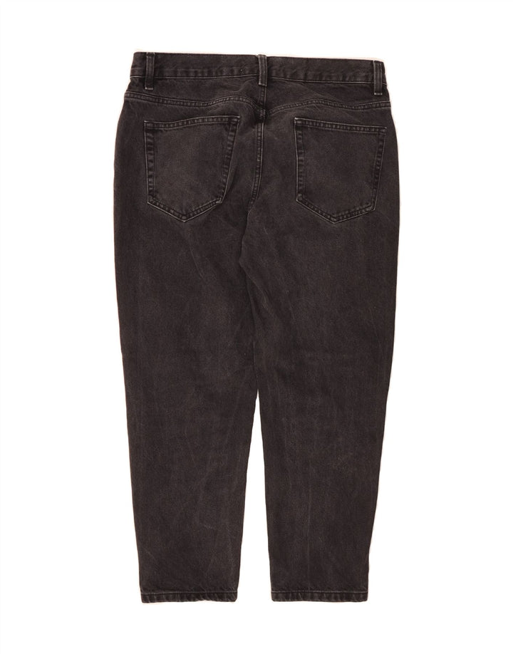 ZARA Womens Crop Tapered Jeans EU 42 Large W32 L24 Grey Vintage Zara and Second-Hand Zara from Messina Hembry 