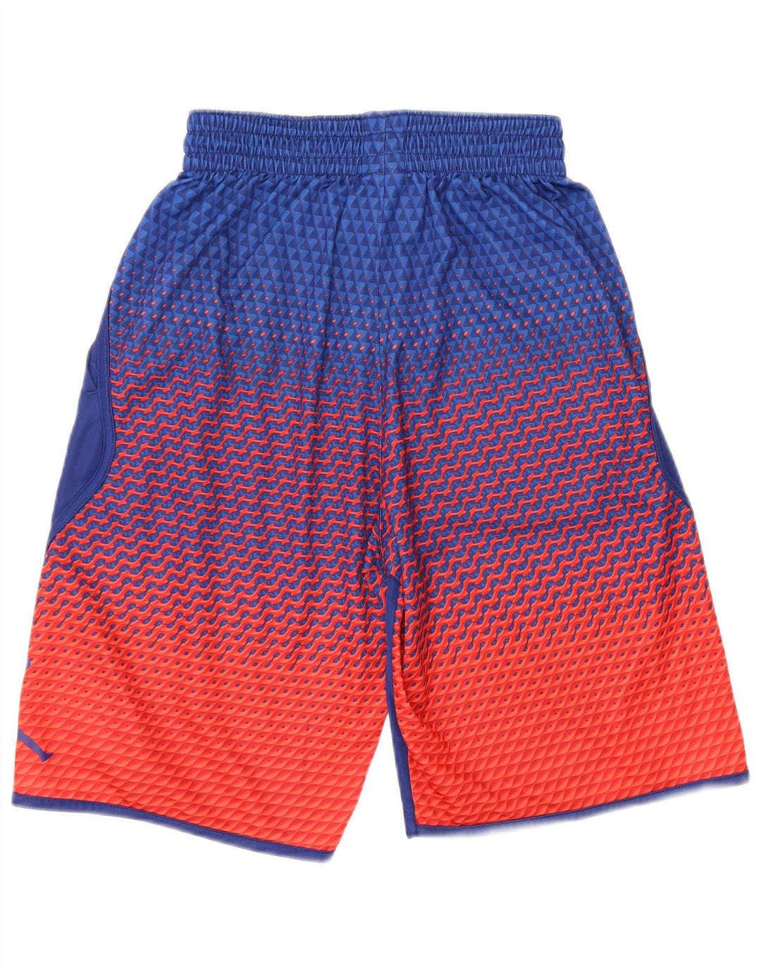 Pantaloncini sportivi Jordan Dri Fit da uomo piccoli in poliestere color block blu navy