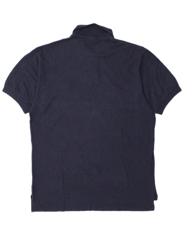Polo Reebok da uomo grande in cotone blu navy