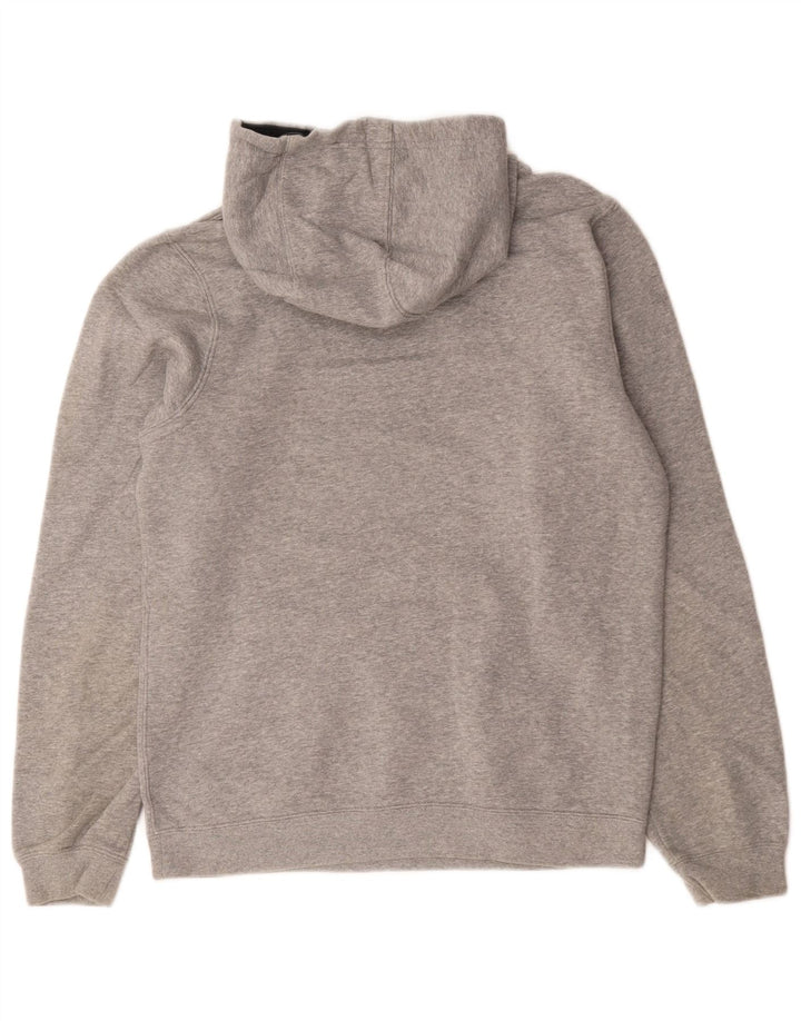 Felpa con cappuccio grafica Nike da uomo piccola in cotone grigio