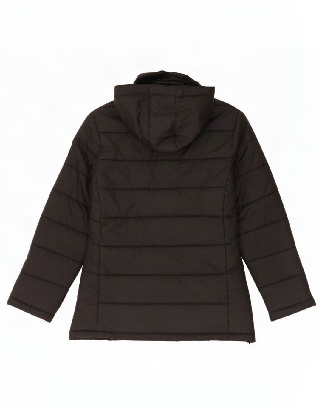 Giacca imbottita con cappuccio da donna Zara UK 14 nylon nero medio