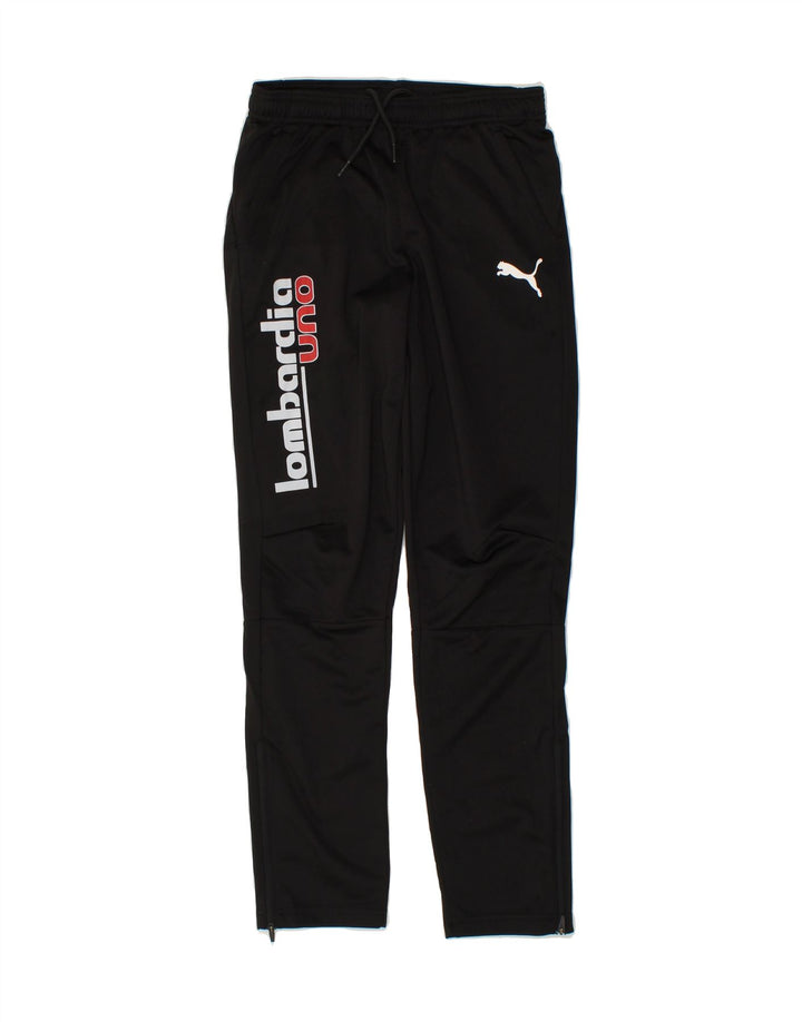 PUMA Boys Graphic Tracksuit Trousers 13-14 Years  Black Vintage Puma and Second-Hand Puma from Messina Hembry 