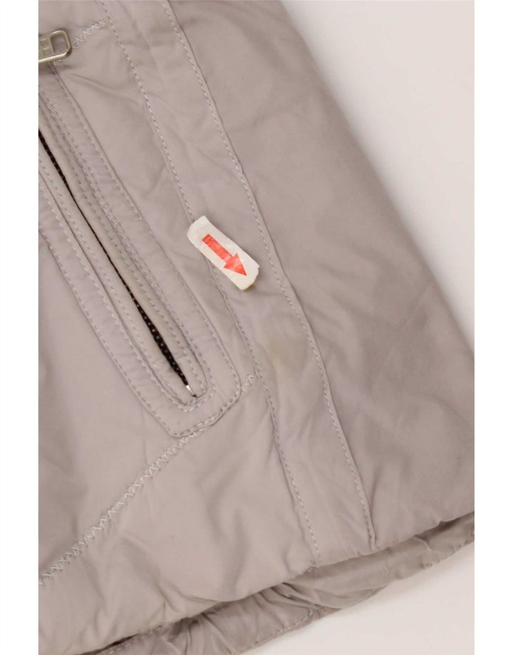 Giacca imbottita con cappuccio da donna Napapijri UK 10 Small Grigio Poliestere