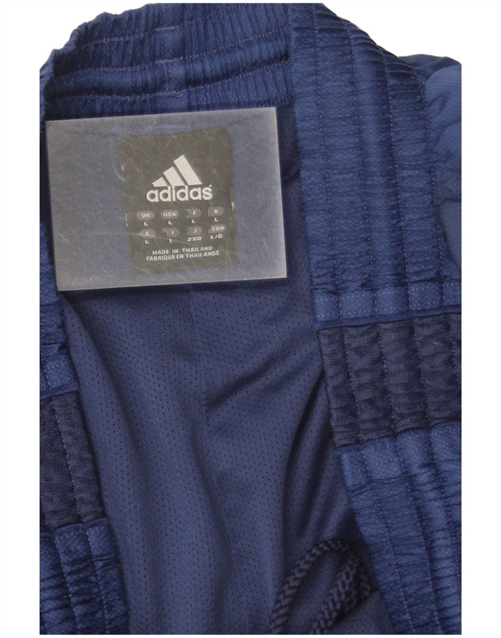 Pantaloncini sportivi da uomo Adidas Large blu navy in poliestere