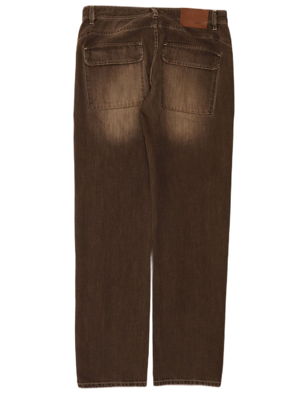 Jeans dritti da uomo Gant W34 L34 cotone marrone