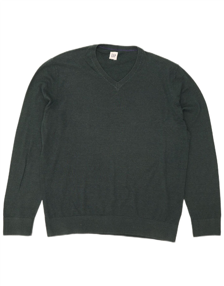 Maglione Gap da uomo con scollo a V XL verde