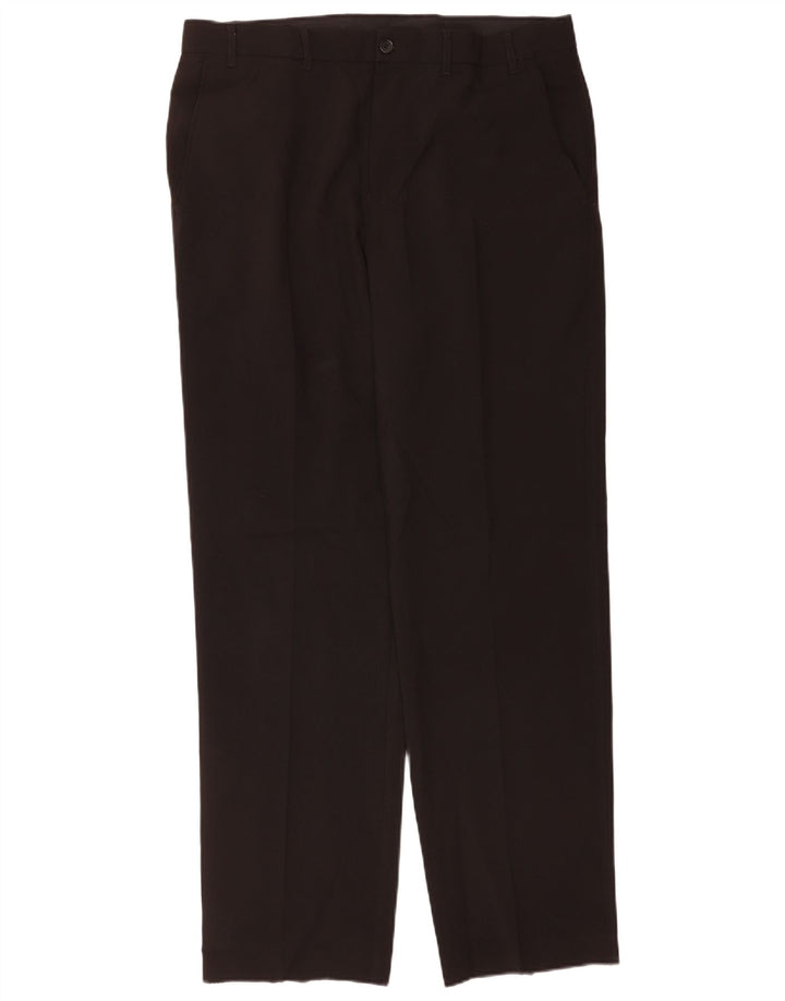 Pantaloni chino dritti su misura da uomo Marks & Spencer W36 L33 neri