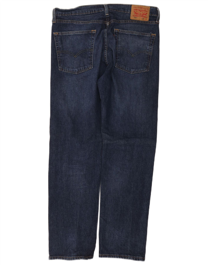 LEVI'S Jeans dritti da uomo 505 W36 L32 cotone blu navy