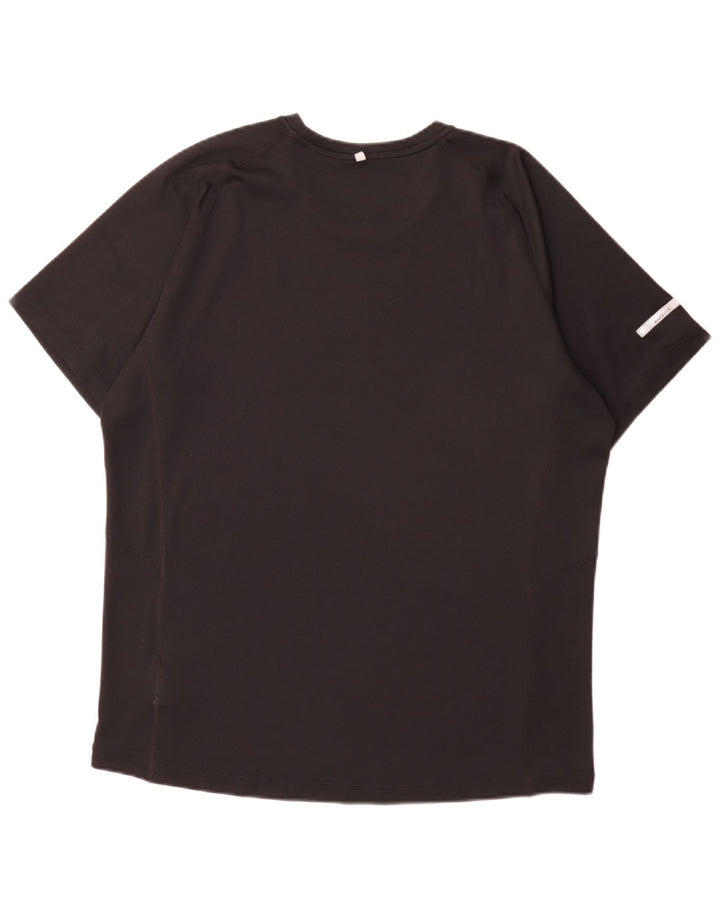 T-shirt Nike Dri Fit da uomo, grande, in poliestere nero